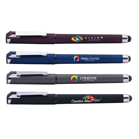 Custom Elite Soft Touch Hughes Gel Stylus Pen.